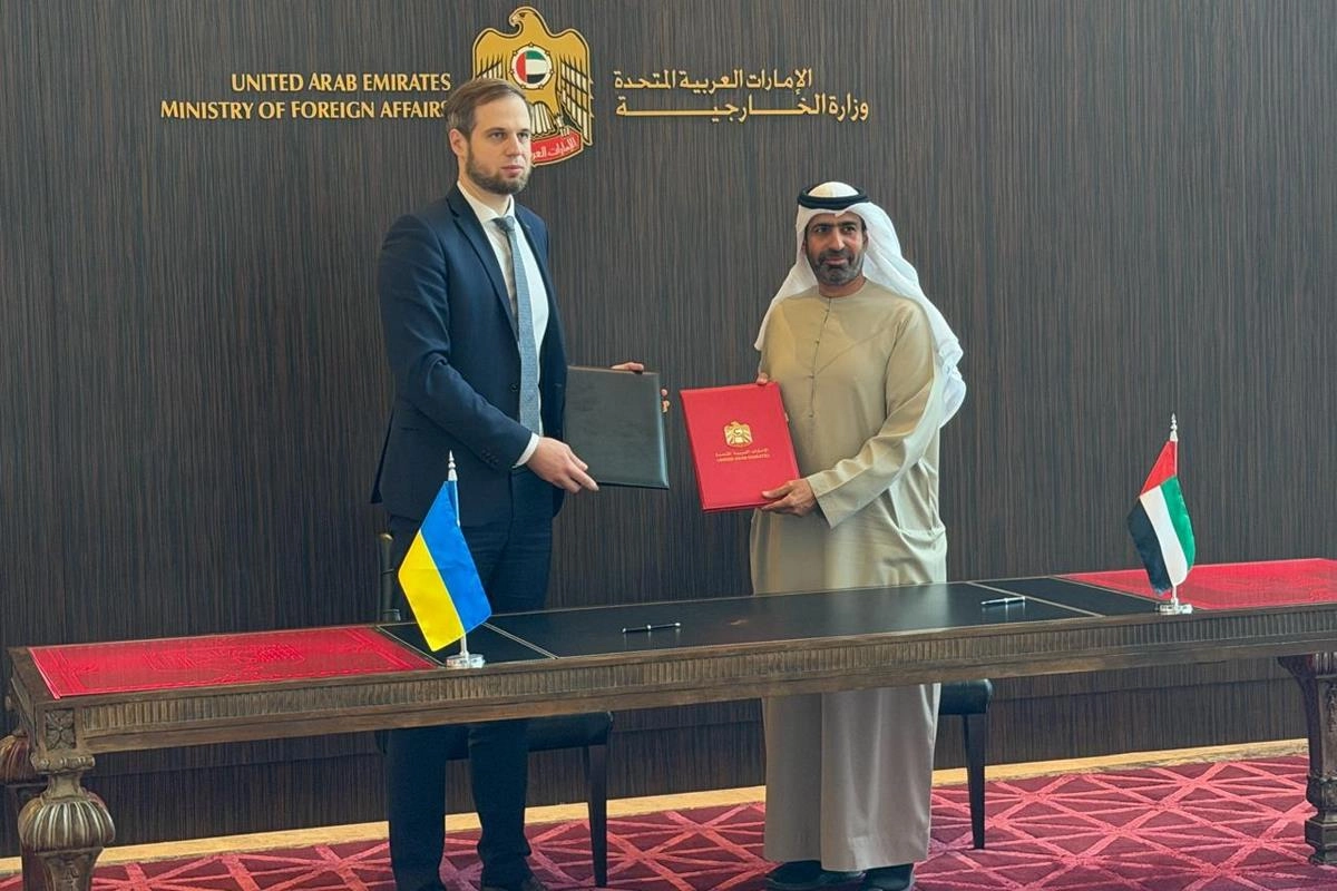 Зустріч українського та еміратського представників з підписанням Листа про наміри у сфері продовольчої безпеки
