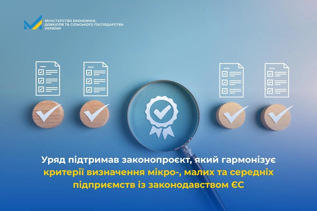 Уряд підтримав законопроєкт, що гармонізує критерії визначення МСП з законодавством ЄС